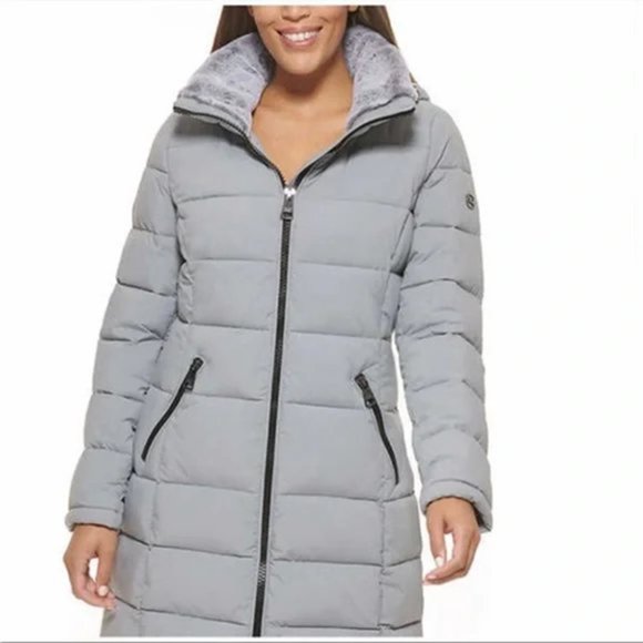 GRAY NWT Andrew Marc Ladies’ Long Stretch Parka‎ - Picture 5 of 14